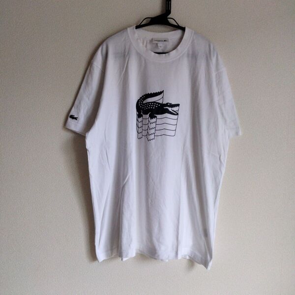 美品☆LACOSTE ラコステ tシャツ ビッグロゴ ワニ