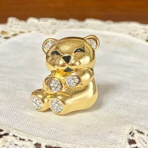 ABISTE アルファジュエリー ヴィンテージ ベア 熊 ブローチ イギリス製