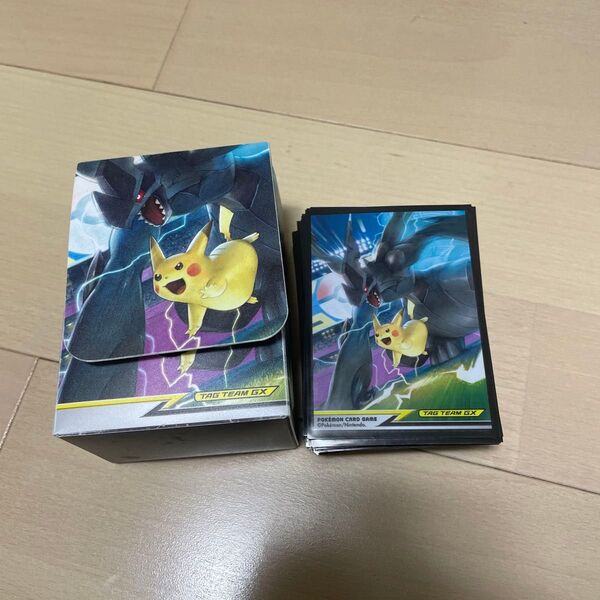 ポケモンカード ピカチュウ&ゼクロムTAG TEAMGX スリーブ、デッキケース