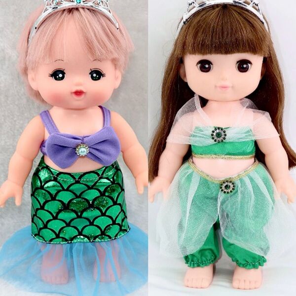 メルちゃん服 プリンセスドレス 二枚セット