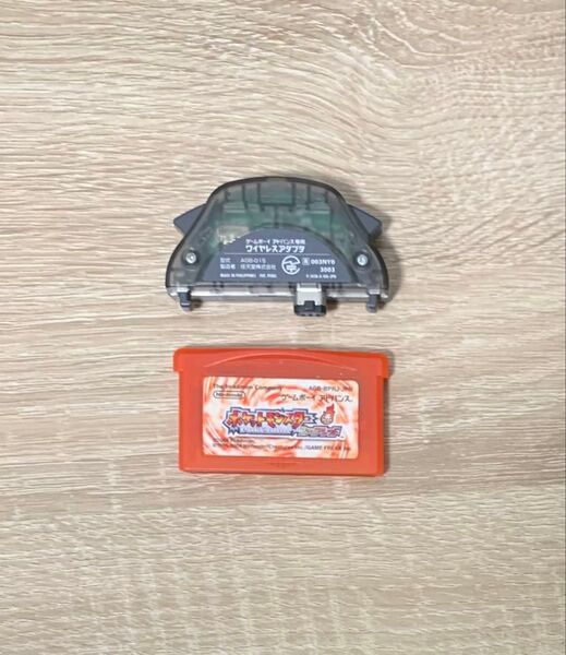 ポケモン ファイアレッド ワイヤレスアダプタ ポケットモンスター 任天堂 ニンテンドー ゲームボーイアドバンス GBA ソフト