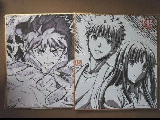 Fate UBW 放送開始10周年記念イラストWEBSHOPくじ 色紙 セット②