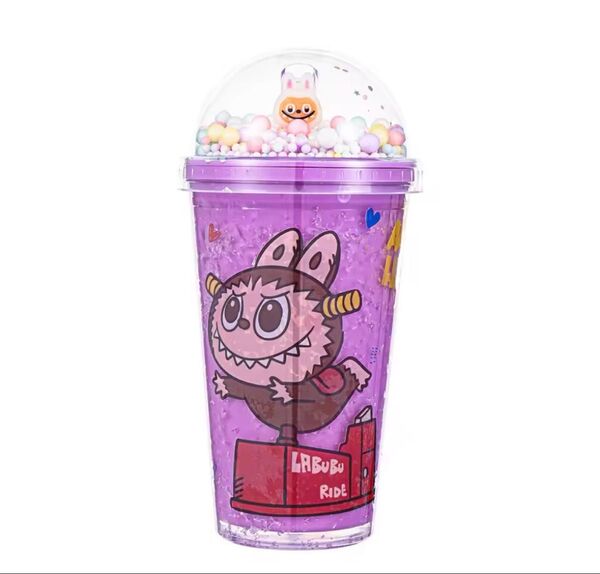 labubu ラブブ タンブラー 水筒 パープル