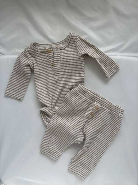 H&M ベビー服 ボディスーツ 肌着 セットアップ