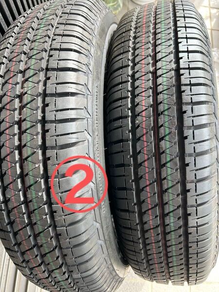 ②ブリヂストン 195/80R15 2本