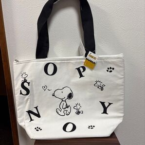 スヌーピー 幌布保冷保温トートバック 黒