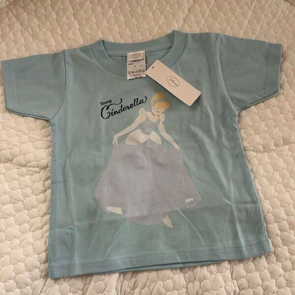 【タグ付き】Disney シンデレラ Tシャツ 100 水色