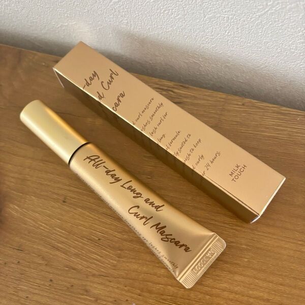 Milk Touch ミルクタッチ オールデイロング&カールマスカラ ウォータープルーフ カールキープ 繊維入りクリスタルヘーゼル