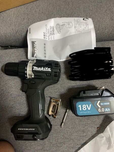 DF484D新品 マキタ 18V ドライバードリル バッテリー