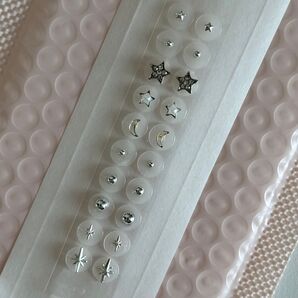 耳ツボジュエリー 20粒 【まとめ買い割引あり】シルバー 耳ツボ シンプル