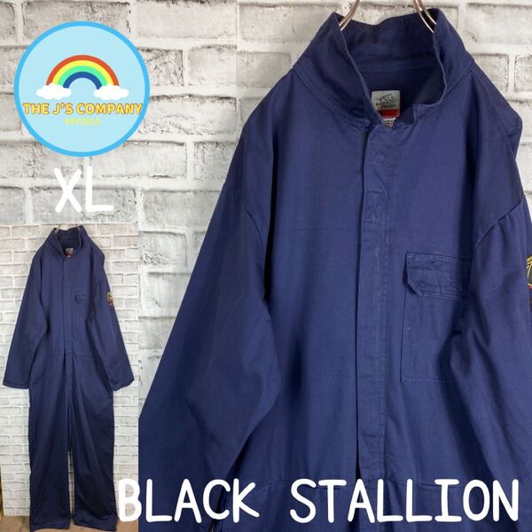 USA古着BLACK STALLION FR WEAR ツナギ XL オールインワン つなぎ ワークウェア