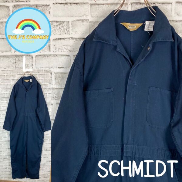USA古着SCHMIDT ツナギ ワークウェア Lサイズ オールインワン 作業着