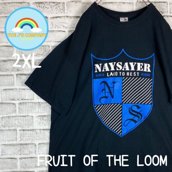 USA古着FRUIT OF THE LOOM バンドロゴTシャツ2XL