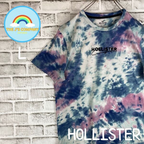 USA古着HOLLISTERレディース タイダイ半袖TシャツLサイズ