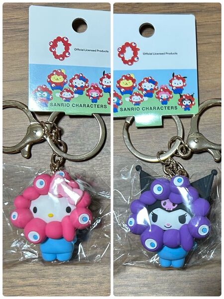 2点セット ミャクミャク サンリオ キーホルダー キティー クロミ 万博
