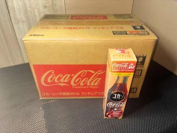 未開封コカ・コーラ 復刻ボトル フィギュア 付き セブンイレブン限定商品1cs(24本)+未開封化粧箱1本おまけ