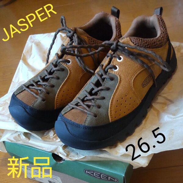 未使用 KEEN ジャスパー US8.5 MEN 26.5cm スニーカー トレッキングシューズ