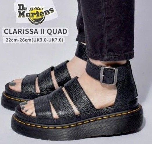 Dr.Martens ドクターマーチン CLARISSA2QUAD 黒 UK5