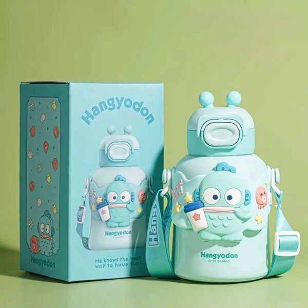 ハンギョドン サンリオ ストロー水筒 480ml 保温保冷対応