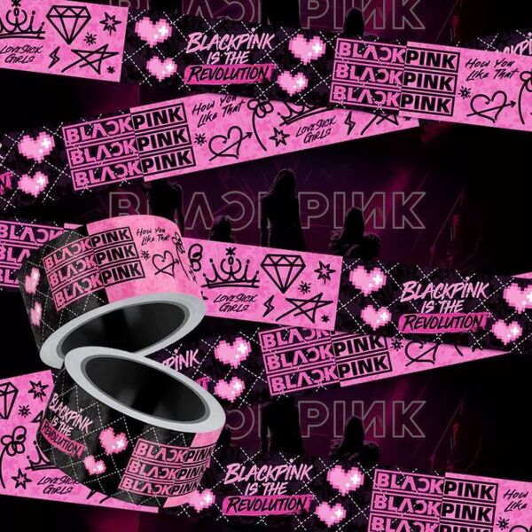 BLACKPINK 応援 韓国 行李箱用 デコレーションテープ/スーツケース装飾シール コンサートグッズ