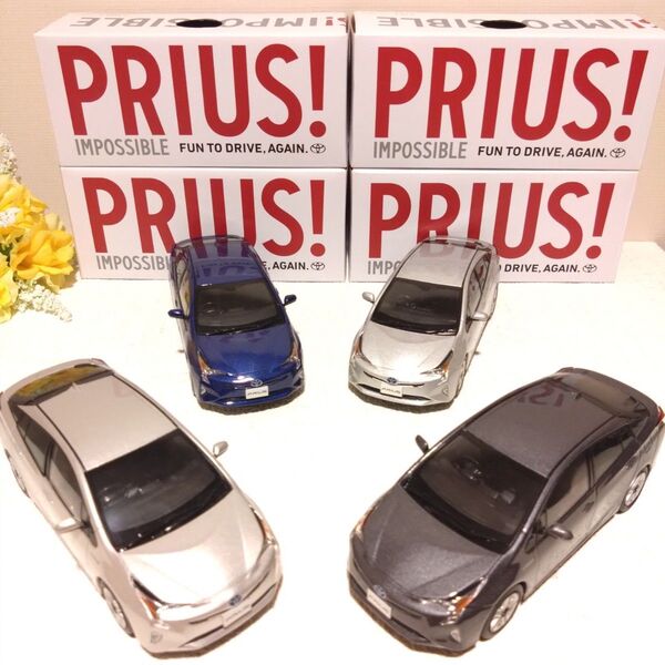 トヨタ プリウス ディーラー カラーサンプル ミニカー PRIUS 1/30スケール 4種セット 非売品 ミニカー セット