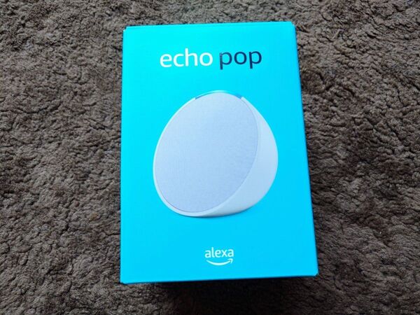 新品未開封 Echo Pop (エコーポップ) グレーシャーホワイト コンパクトスマートスピーカー with Alexa アマゾン