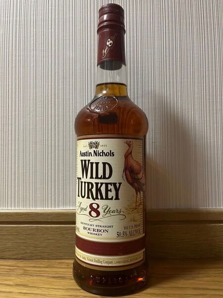 【旧ボトル】ワイルドターキー 8年・WILD TURKEY 8yo・旧ラベル・50.5%・700ml