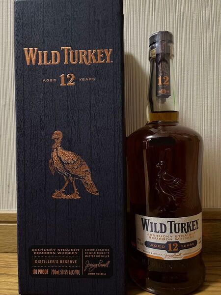 【終売品】ワイルドターキー 12年 化粧箱付き・WILD TURKEY 12yo・50.5%・700ml