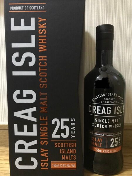 【終売品】クレイグ アイル 25年・シングルモルト アイラ ウイスキー・43.8%・750ml・アードベッグ?ラフロイグ?カリラ?
