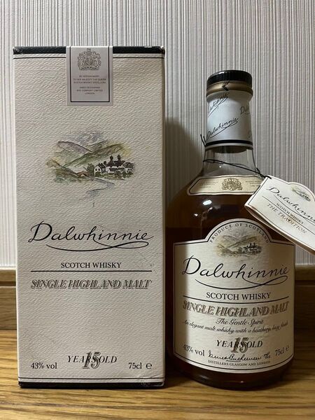 ダルウィニー15年 1980年代流通品 オールドボトル・旧ラベル・旧ボトル・Dalwhinnie 15yo