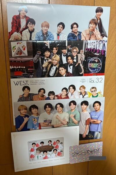 WEST. ジャニーズWEST 会報 会員証 バースデーカード まとめ売り