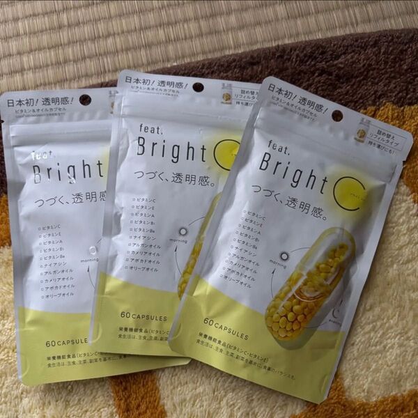 feat. Bright C カプセル 60粒×3袋 【栄養機能食品 ビタミンCビタミンE】 (フィート ブライトC)