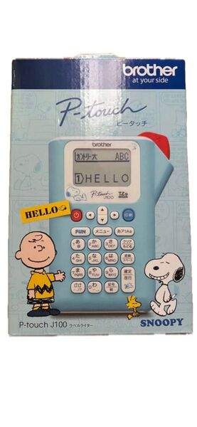 P-touch ブラザー brother ピータッチ PT-J100 スヌーピー ブルー