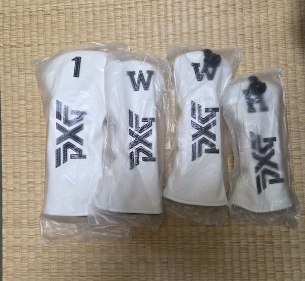 PXG ゴルフ ヘッドカバー 4点セット 新品未使用 ホワイト
