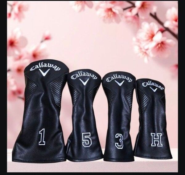 Callaway ゴルフ ヘッドカバー 4個セット ブラック 1W 3W 5W H