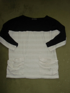 No.7 Cecil Mcbee Cecil McBee long sleeve tunic One-piece black × beige 