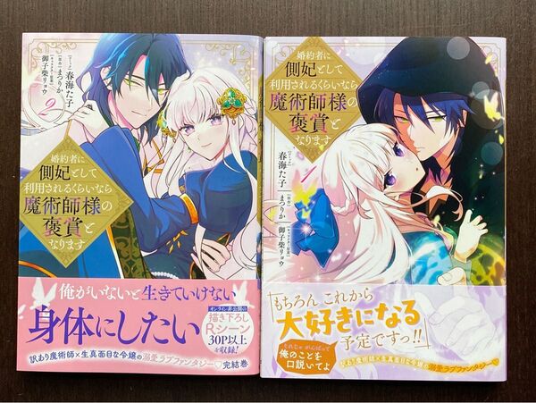 「婚約者に側妃として利用されるくらいなら魔術師様の褒賞になります 」1・2巻