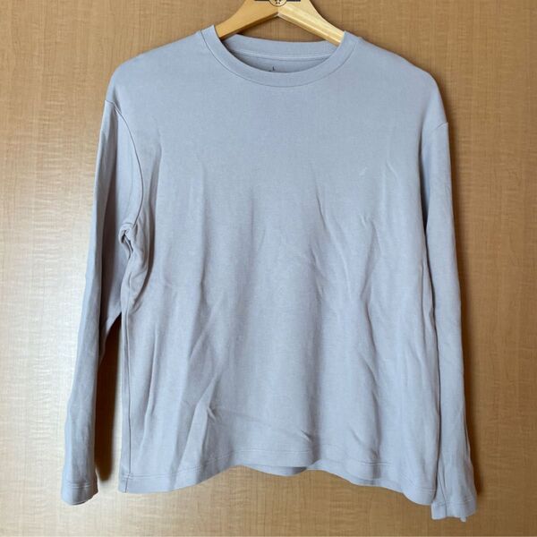 無印良品 長袖Tシャツ ライトシルバーグレー レディースL