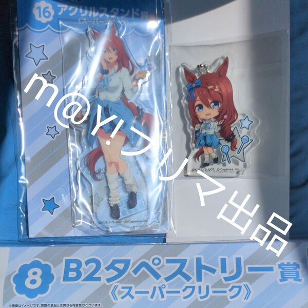 アニメ『ウマ娘 シンデレラグレイ』エンタメくじ スーパークリーク B2タペストリー アクリルスタンド キーホルダー