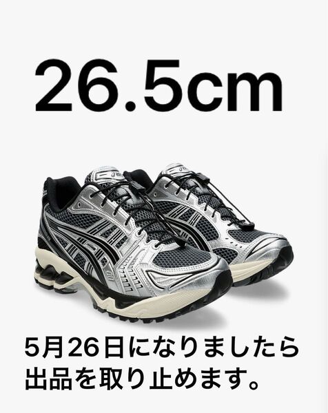 ASICS アシックス GEL-KAYANO 14 Carrier Grey/Black ゲルカヤノ14 26.5cm スニーカー
