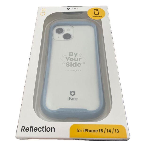 Hamee iPhone 15/14/13用 ガラスケース iFACE REFLECTION (ペールブルー) 41-983348