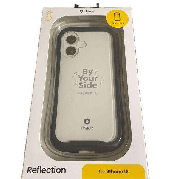iPhone 16用 強化ガラスクリアケース iFace Reflection (ブラック) Hamee 41-979617