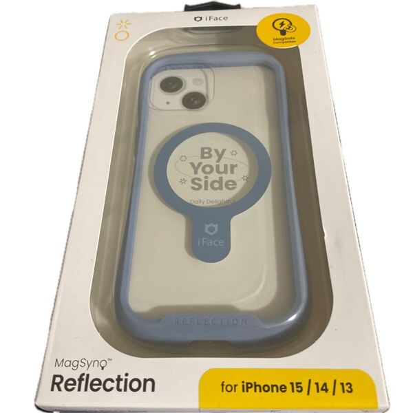Hamee iPhone 15/14/13用 ガラスケース iFACE REFLECTION MAGSYNQ (ペールブルー)