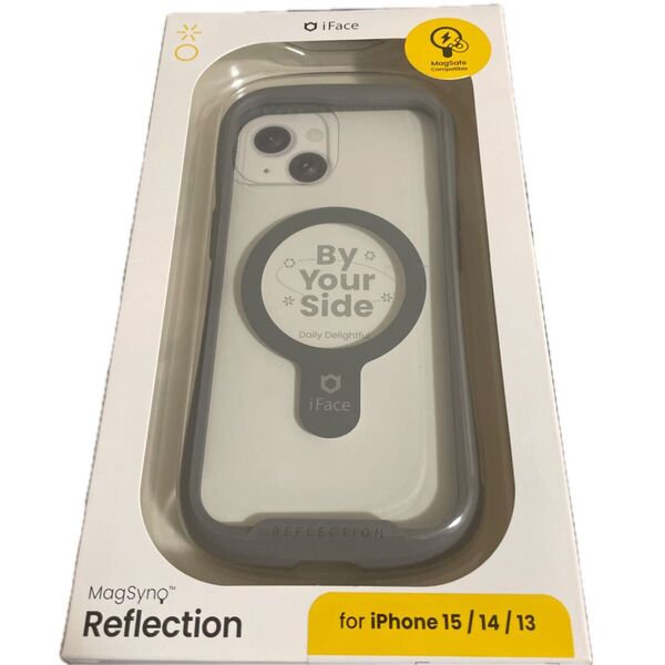 Hamee iPhone 15/14/13用 ガラスケース iFACE REFLECTION MAGSYNQ (グレー)