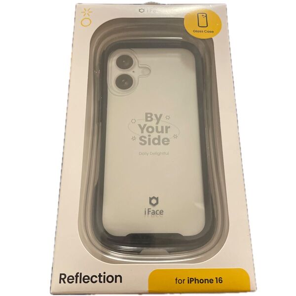 iPhone 16用 強化ガラスクリアケース iFace Reflection (ブラック) Hamee 41-979617