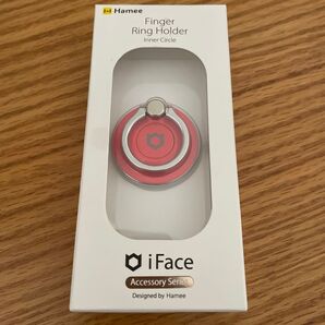 iFace スマホリング iPhone Android 360度回転 インナーサークル/レッド 管理番号黄色