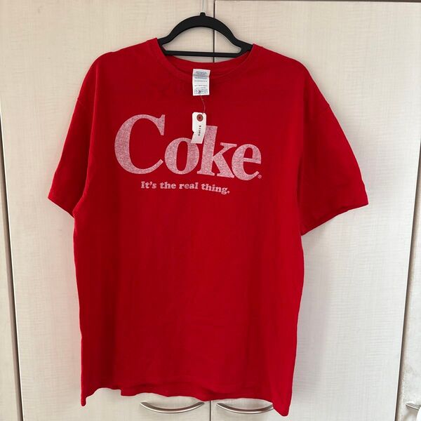 ヴィンテージ Coke ロゴTシャツ レッド 企業 ビンテージ 古着 90s コカコーラ DELTA PRO WEIGHT