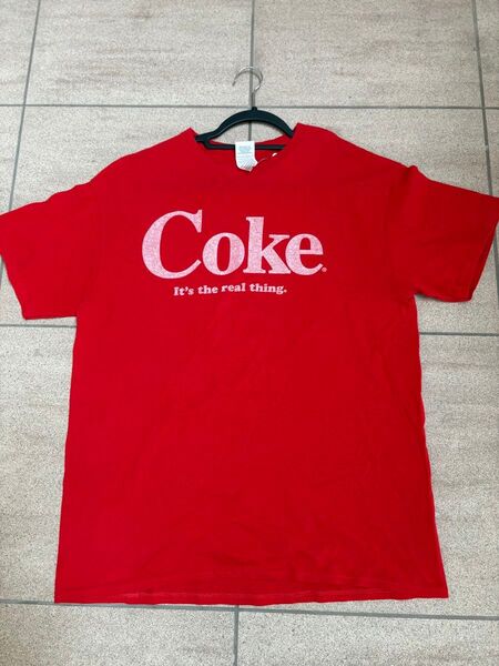 ヴィンテージ Coke ロゴTシャツ レッド 企業 ビンテージ 古着 90s コカコーラ DELTA PRO WEIGHT
