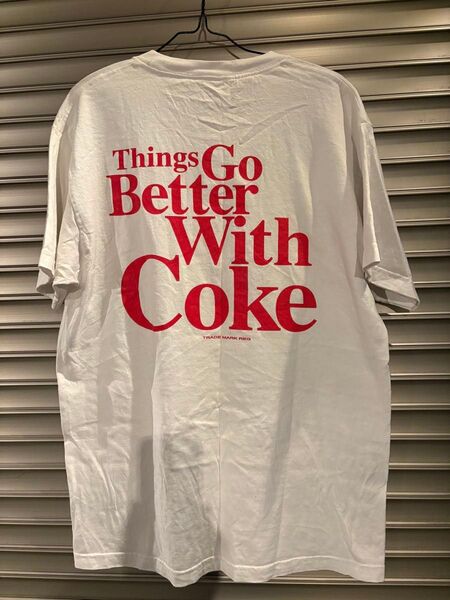 Coca Cola コラボTシャツ 白 Lサイズ 古着 コカコーラ 企業 ダイヤモンドサプライ