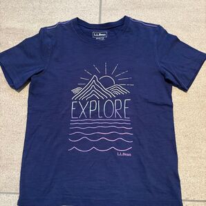 L.L.Bean 半袖Tシャツ ネイビー M(10-12) 150 キャンプ アウトドア